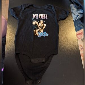 Ice Cube Black Baby Onesie